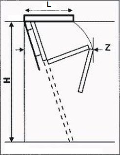 Bodentreppe Classic Höhe bis 260cm, Größe 80x60cm LxB, 4 teilige Metallleiter, Lukendeckel wärmeisoliert weiss auf beiden Seiten U=0,94 W/(m²K6